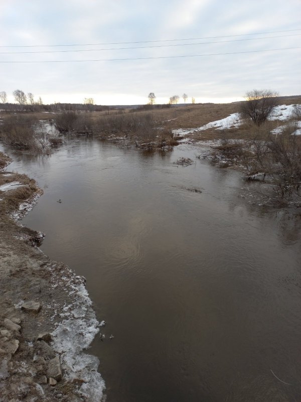 Холодно, вода упала...