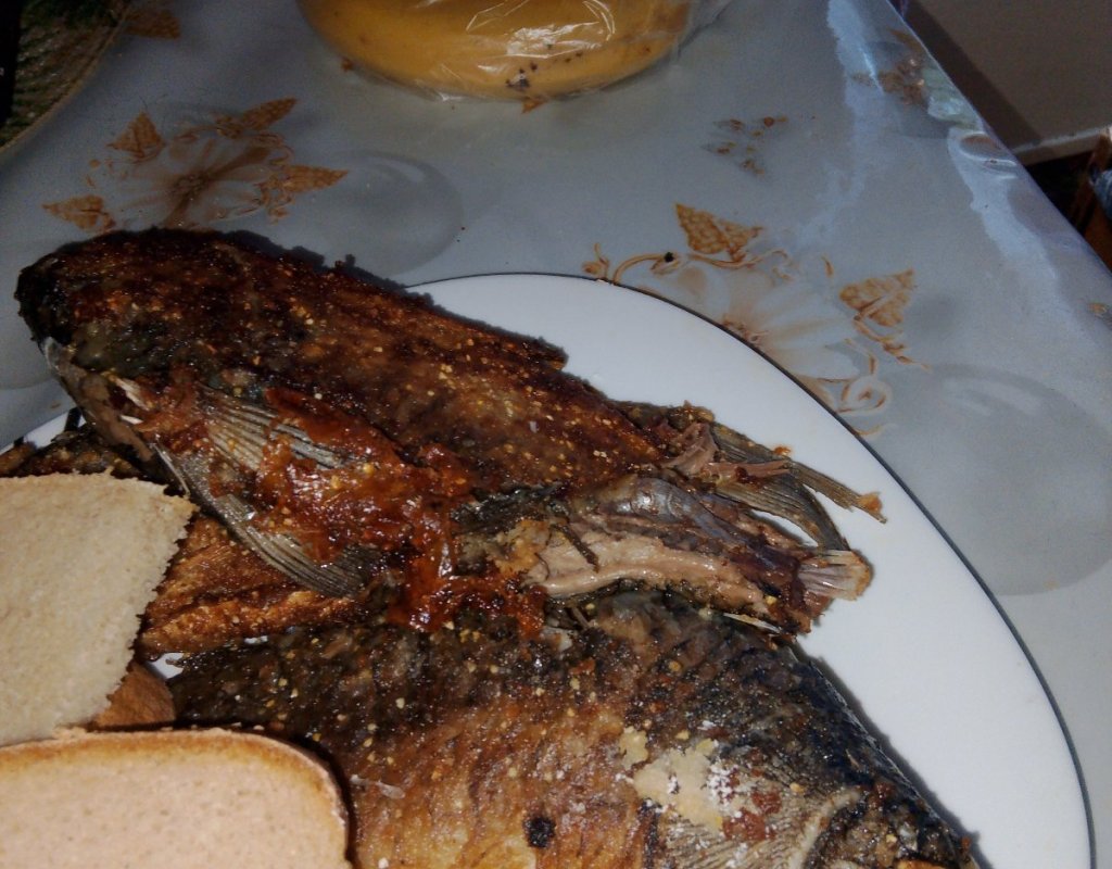 Жареный карась.