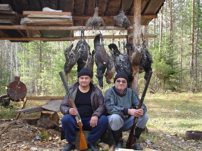 Боровая охота в сентябре. 2006 года. Томская область.