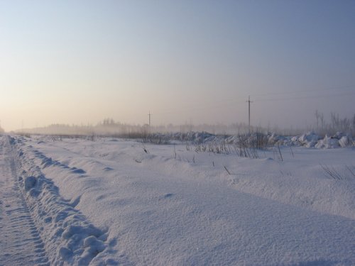 Зима, туман 17 марта 2010 г. 7-00 утра