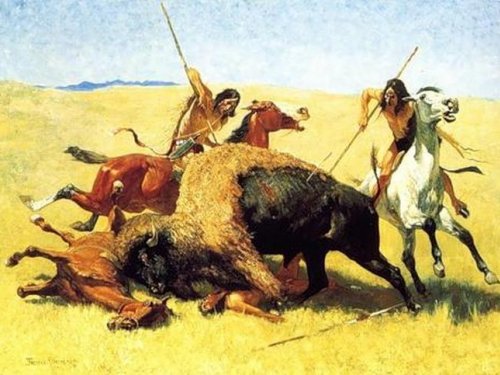 охота на бизона