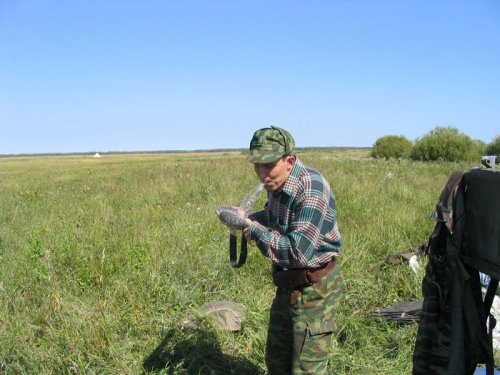 Обмывание ружья