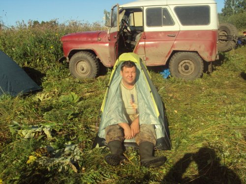 моя одноместная палатка  
