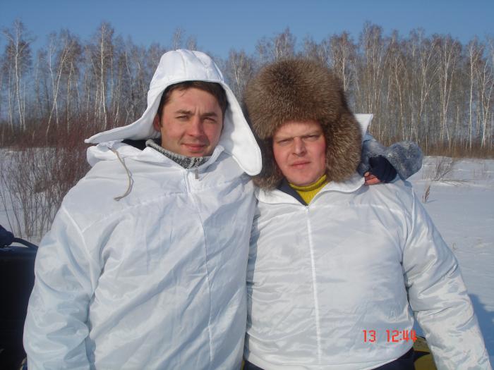 на привале