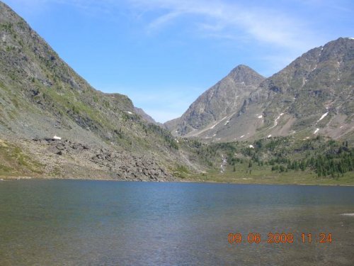 озеро со стандартным хариусом высота 2100