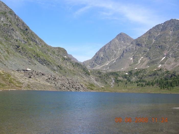 озеро со стандартным хариусом высота 2100