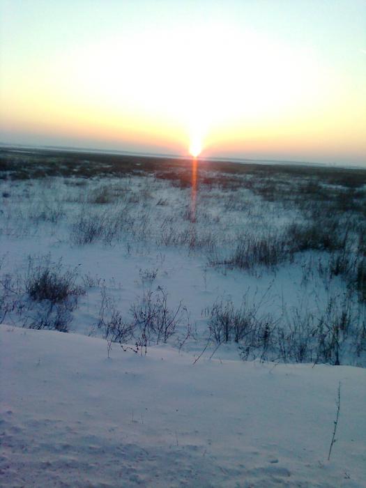 Закат.