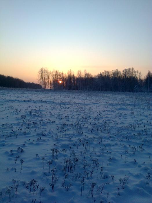 Закат.