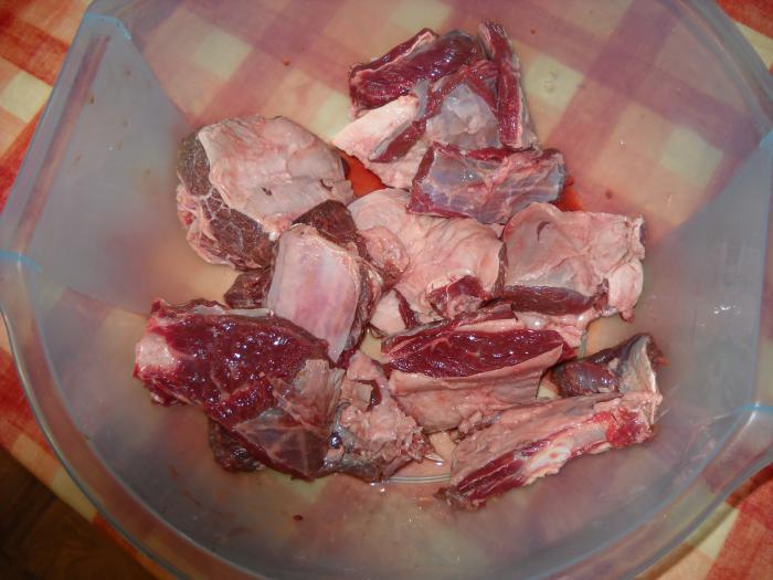 Приготовление мяса лося