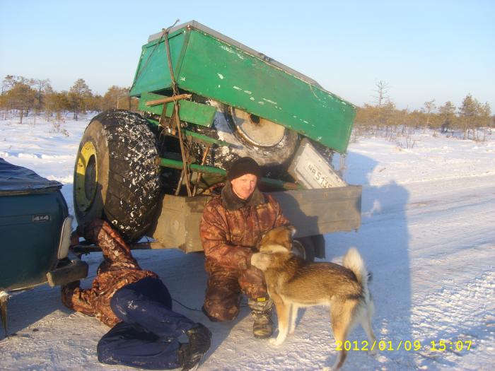 "Дружок" на зимнике.