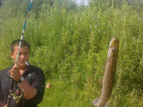 На рыбалке!