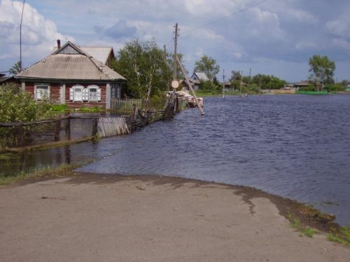 с.Колосовка Омской области.река Оша 2007 год