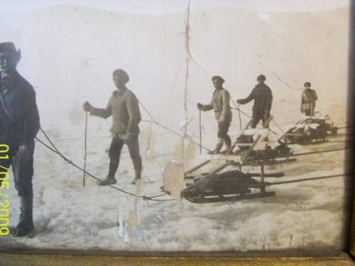 Охота на нерпу на Байкале. Примерно 1935г