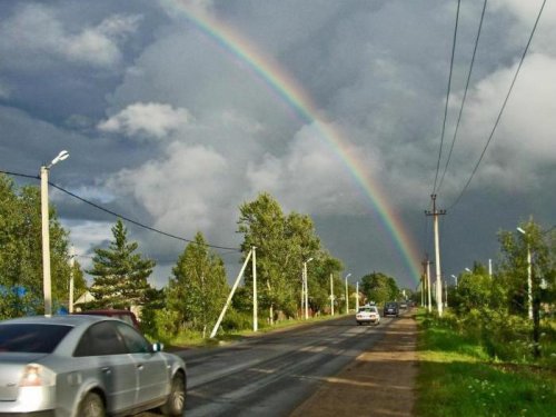 Дождик резко прекратился...