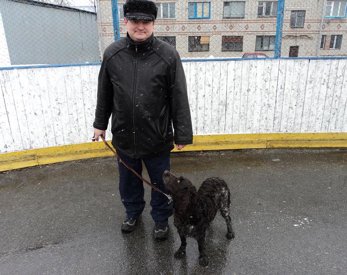 Вахтельхунд и его хозяин Александр