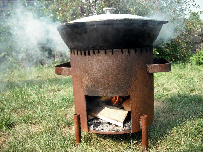 Как построить печь барбекю с казаном, мангалом и коптильней своими руками