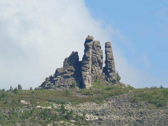 Останец на гольце Тухтаскыл (Кузнецкий Алатау)