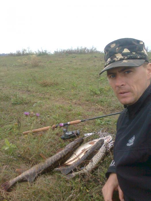 Результат охоты со спинингом с берега.