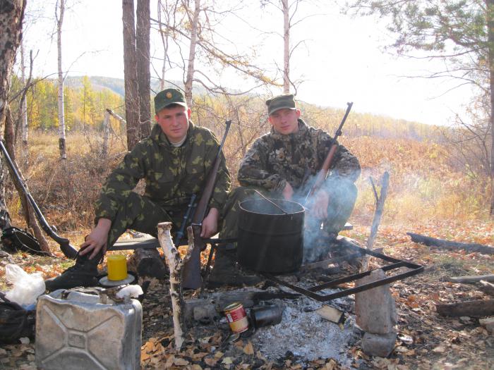 с другом на охоте