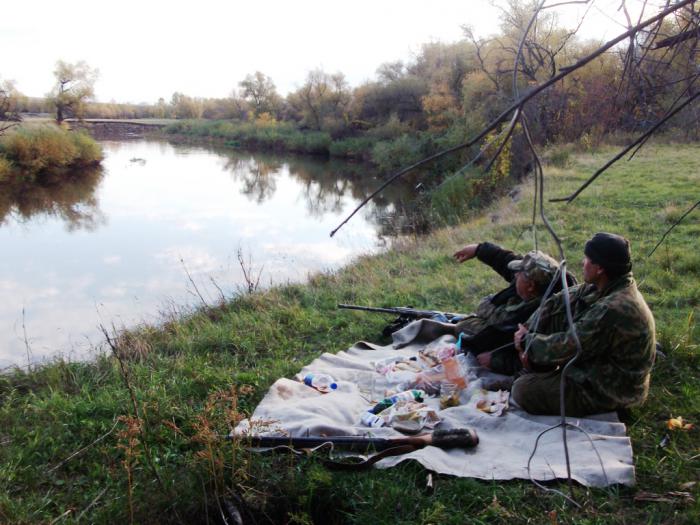 На берегу реки Миасс.