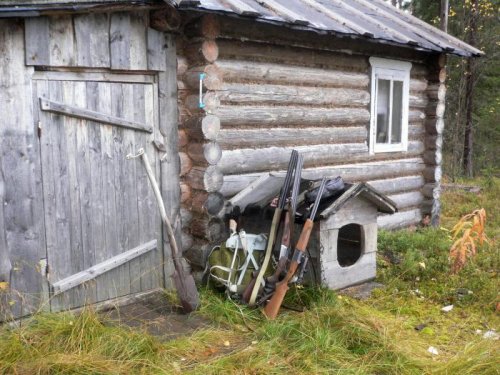 Наша избушка в тайге.