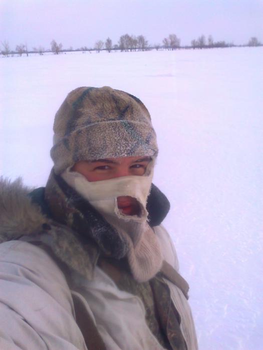15 декабря 2012 на улицы мороз -35 а наохоту всеровно пошел