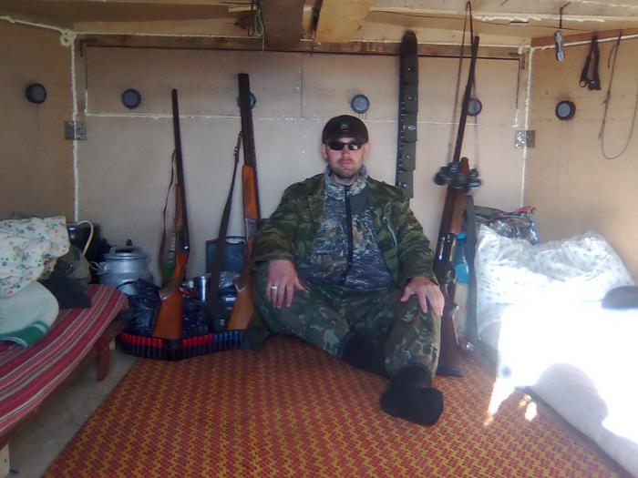В нутри скрадка