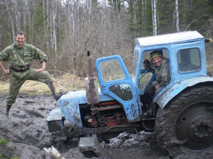 Трактор не доехал!