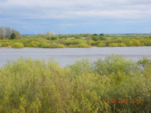 Спасская Заимка . Вид на озеро из панорамного окна.