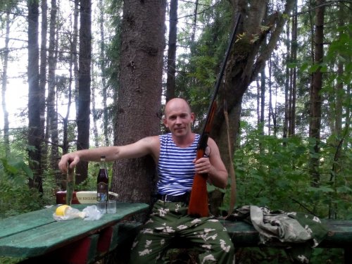 на пути к месту охоты