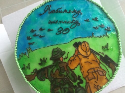 Торт на день рождения от супруги )