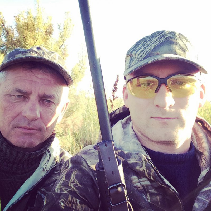 С отцом на охоте