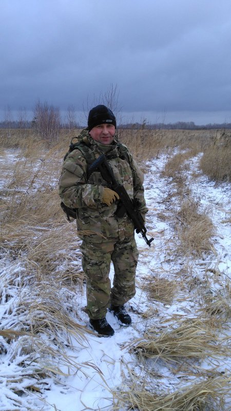 На разведке)))