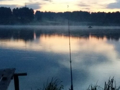 Туман перед ночной рыбалкой