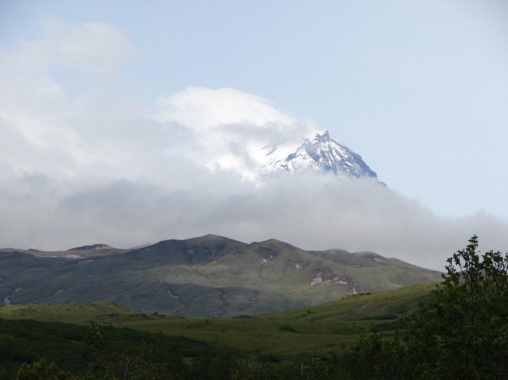 вулкан Камень Ключевская группа вулканов Камчатка июнь 2016