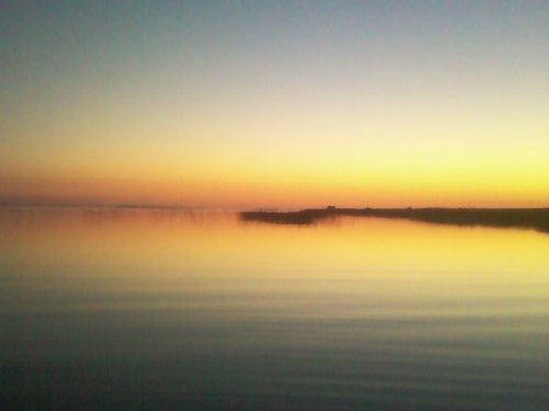 Закат на озере Чаны.