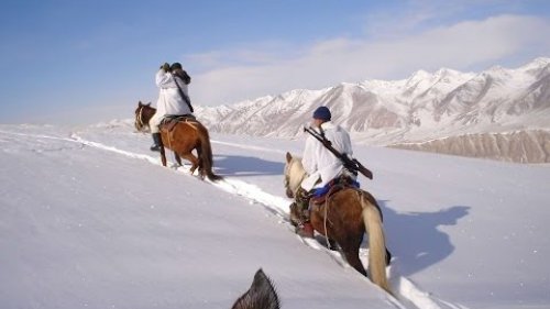 Охота на барана Марко Поло в горах Киргизии. Завораживающая охота!