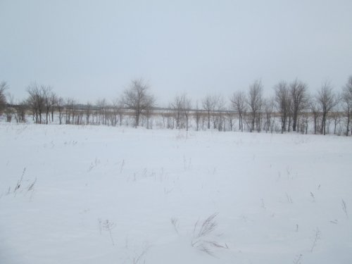 После бурана.