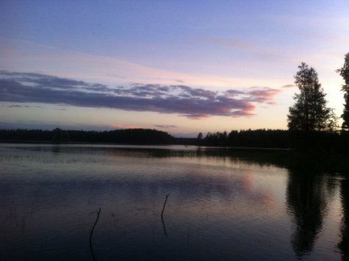 вечер на озере