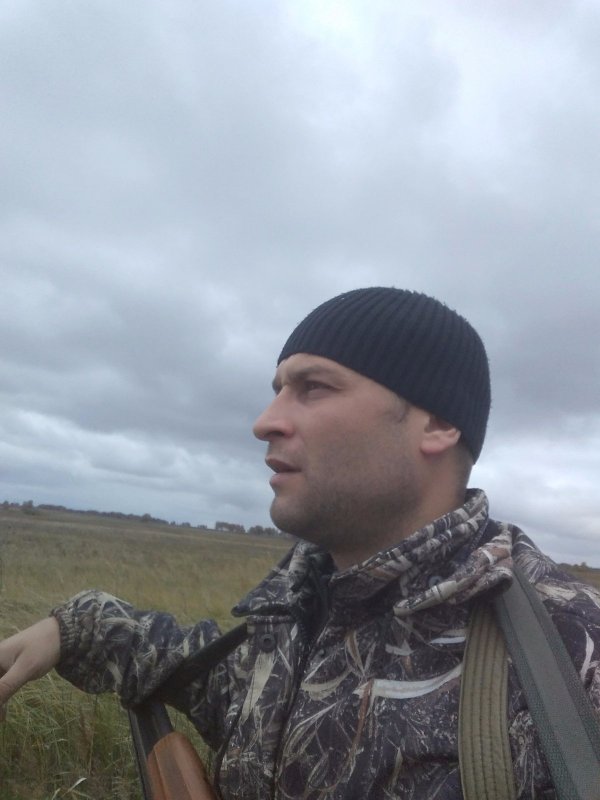 В поле