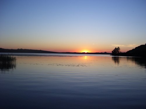 Закат над Колыванским озером