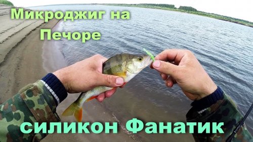Микроджиг на р Печора. Силикон FANATIK.