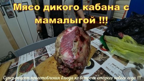 Мясо дикого кабана с мамалыгой Подробный супер рецепт приготовления
