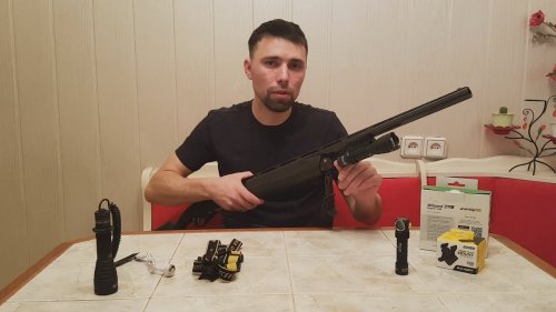Подствольные и налобные фонари Армитек. Света много не бывает! Магнитное крепление.