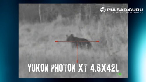 Охота на медведя с ночным прицелом Yukon Photon