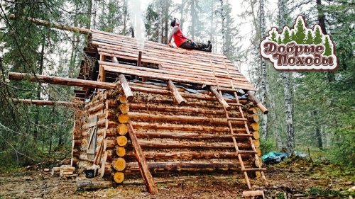 ЛЕСНАЯ ИЗБА - СТАВИМ СРУБ. СЕЗОН 2 СЕРИЯ 3. Добрые походы.