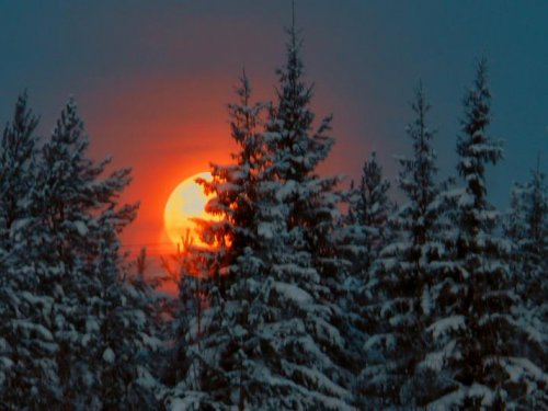 Луна садится
