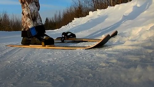 Как ведут себя полупластиковые лыжи в морозную погоду