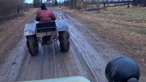 Самодельный трицикл - тест драйв. Аппарат не едет