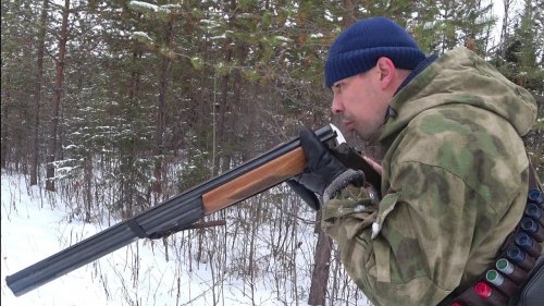 ОХОТА / ИДУ ПО СЛЕДАМ ДВУХ ГЛУХАРЕЙ / МНОГО СЛЕДОВ ЗАЙЦА.